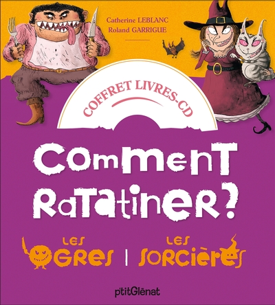 COFFRET COMMENT RATATINER LES SORCIERES ET LES OGRES - LIVRE CD - 2 HISTOIRES + 1 CD