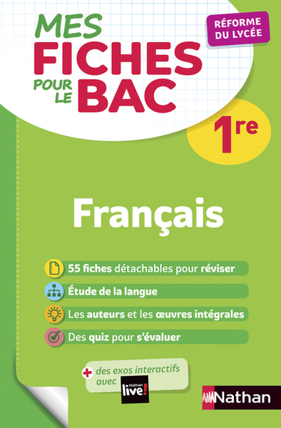 MES FICHES POUR LE BAC 1RE FRANCAIS