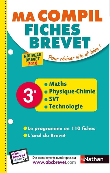 MA COMPIL DE FICHES BREVET 3E POUR REVISER VITE ET BIEN ! - NOUVEAU BREVET 