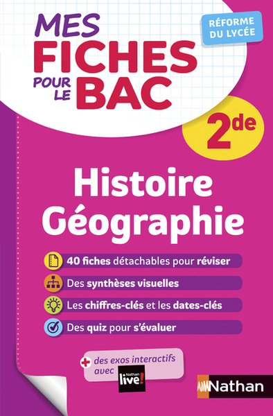 MES FICHES POUR LE BAC HISTOIRE GEOGRAPHIE 2DE