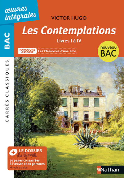 CONTEMPLATIONS - LIVRE I A IV - VICTOR HUGO