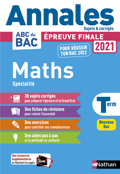 ANNALES BAC 2021 MATHS TERM - CORRIGE