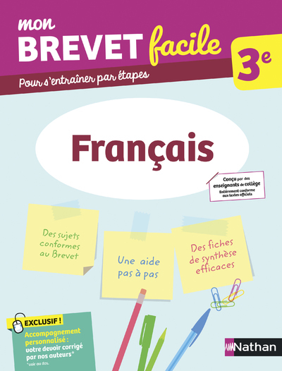 MON BREVET FACILE - FRANCAIS 3E - VOL02