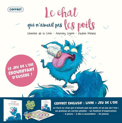COFFRET JEU DE L´OIE - LE CHAT QUI N´AIMAIT PAS LES POILS