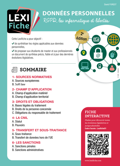 DONNEES PERSONNELLES - RGPD, LOI INTORMATIQUE ET LIBERTES