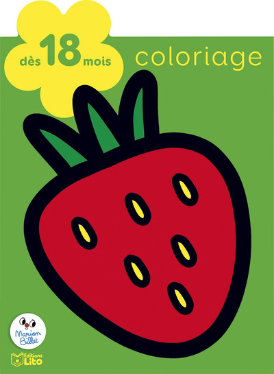 COLORIAGE FRAISE 18M JARDIN