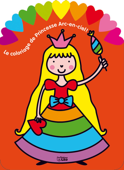 COLORIAGE DE PRINCESSE ARC EN CIEL
