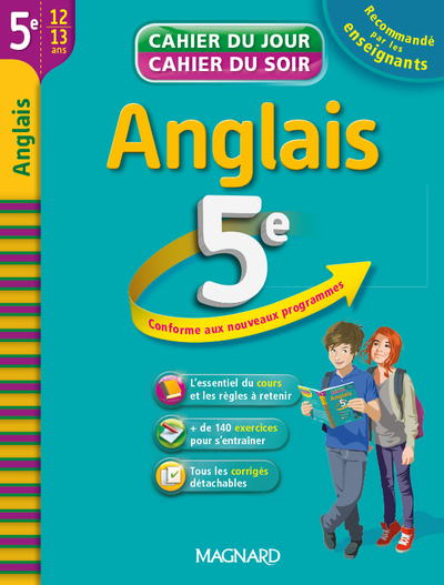 CAHIER JOUR SOIR ANGLAIS 5E  ED. 2014