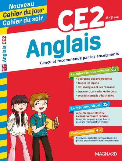 CAHIER DU JOUR CAHIER DU SOIR ANGLAIS CE2 2019