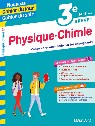 CAHIER DU JOUR CAHIER DU SOIR PHYSIQUE-CHIMIE 3E 2019