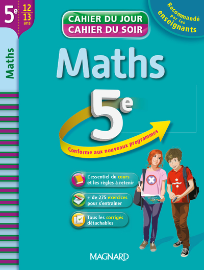 CAHIER JOUR SOIR MATHS 5E  ED. 2014