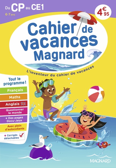 CAHIER DE VACANCES 2026, DU CP VERS LE CE1 6-7 ANS - MAGNARD