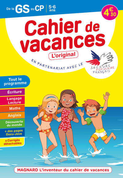 CAHIER DE VACANCES 2021, DE LA GS VERS LE CP 5-6 ANS - MAGNARD, L INVENTEUR