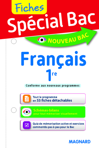 SPECIAL BAC FICHES FRANCAIS 1RE