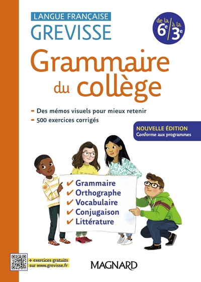 GREVISSE DU COLLEGE 2024 - LANGUE FRANCAISE - 6E A LA 3E