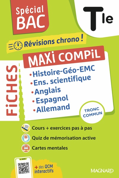 SPECIAL BAC 2026 - MAXI COMPIL DE FICHES TRONC COMMUN TLE - TOUT LE PROGRAMME EN 191 FICHES, COURS U