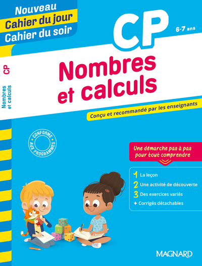 NOUVEAU CAHIER DU JOUR CAHIER DU SOIR 2020 NOMBRES ET CALCULS CP 6-7 ANS