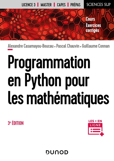 PROGRAMMATION EN PYTHON POUR LES MATHEMATIQUES - 3E ED.