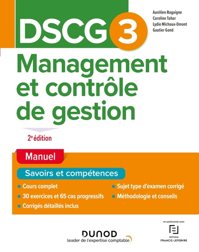 DSCG 3 MANAGEMENT ET CONTROLE DE GESTION - MANUEL - 2E ED.