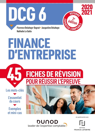 DCG 6 - FINANCE D´ENTREPRISE - DCG 6 - DCG 6 FINANCE D´ENTREPRISE - FICHES DE REVISION - 2020/2021 -
