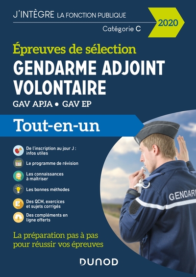 GENDARME ADJOINT VOLONTAIRE - 2020 - EPREUVES DE SELECTION - TOUT-EN-UN - EPREUVES DE SELECTION GAV