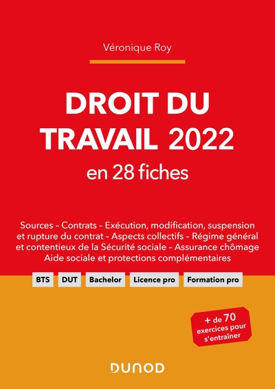 DROIT DU TRAVAIL 2022 EN 28 FICHES