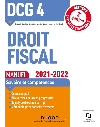 DCG 4 - DROIT FISCAL - T01 - DCG 4 DROIT FISCAL - MANUEL 2021-2022 - REFORM