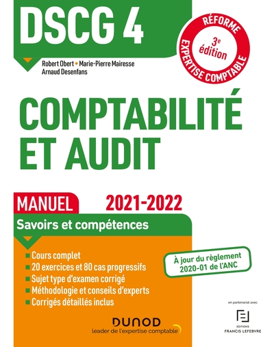 DSCG 4 - COMPTABILITE ET AUDIT - DSCG 4 - DSCG 4 COMPTABILITE ET AUDIT - MA