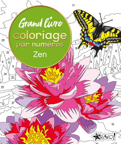 GRAND LIVRE COLORIAGE PAR NUMEROS - ZEN