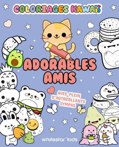 COLORIAGE KAWAII - ADORABLES AMIS