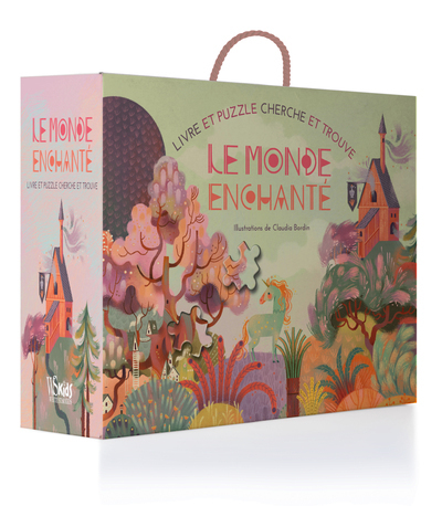 LIVRE ET PUZZLE CHERCHE ET TROUVE - LE MONDE ENCHANTE