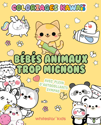 COLORIAGE KAWAII - BEBES ANIMAUX TROP MIGNONS