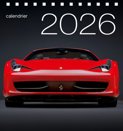CALENDRIER DE TABLE 2026 - VOITURES DE REVE
