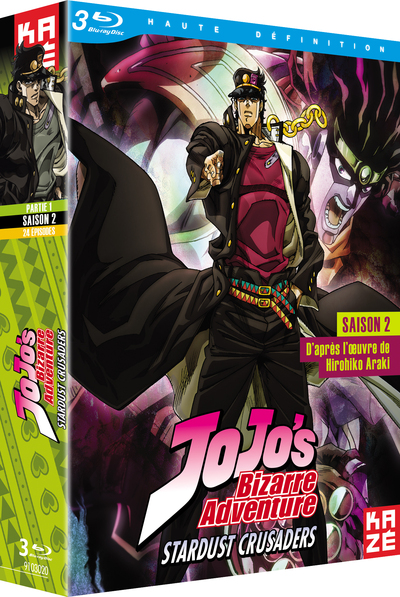 JOJO´S BIZARRE ADVENTURE - S2 - STARDUST CRUSADERS - PARTIE 1 SUR 2 - 3BRD