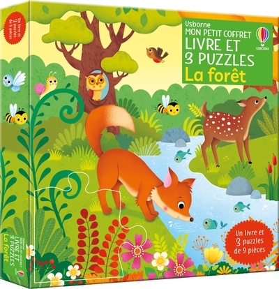 LA FORET - MON PETIT COFFRET LIVRE ET 3 PUZZLES - DES 3 ANS