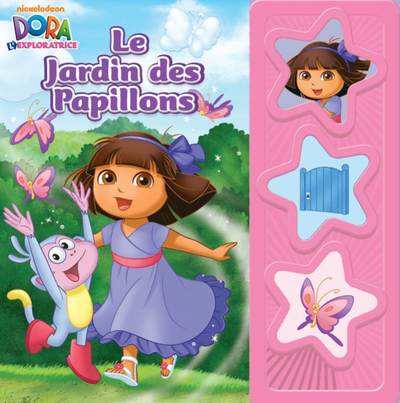 DORA - LE JARDIN DES PAPILLONS - LIVRE SONORE - 3 BUTTON - TOME 5