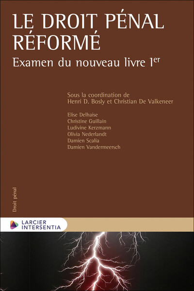 REFORME DU LIVRE 1ER DU CODE PENAL