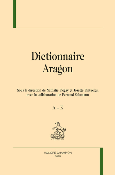 DR - T51 - DICTIONNAIRE ARAGON 2 VOLS
