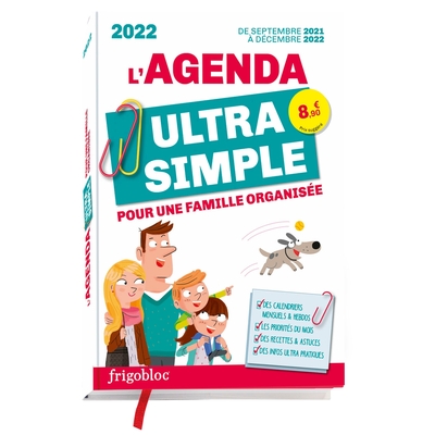 AGENDA ULTRA SIMPLE POUR UNE FAMILLE ORGANISEE ! DE SEPT 2021 A DEC 2022
