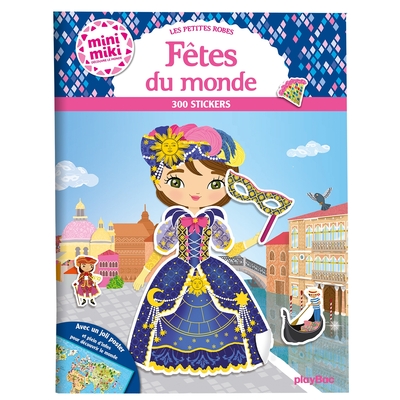 MINIMIKI - LES PETITES ROBES DE FETES DU MONDE - STICKERS