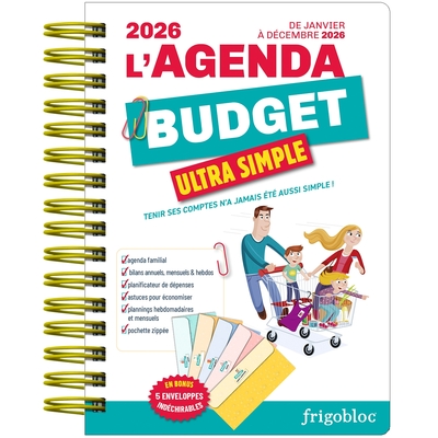 L´AGENDA 2026 DU BUDGET DE LA FAMILLE AVEC ENVELOPPES INDECHIRABLES ! (DE JANV. A DEC. 2026)