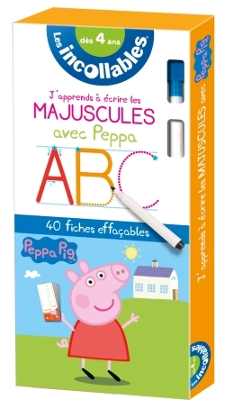INCOLLABLES - J´APPRENDS A ECRIRE LES LETTRES AVEC PEPPA PIG
