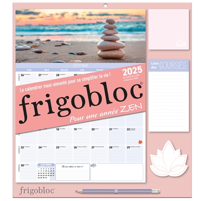 FRIGOBLOC MENSUEL 2025 ZEN (DE SEPT. 2024 A DEC. 2025)