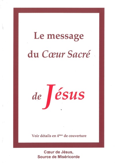 MESSAGE DU COEUR SACRE DE JESUS