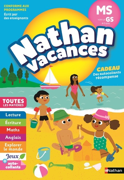 NATHAN VACANCES 2018 MATERNELLE MS VERS LA GS 4/5 ANS