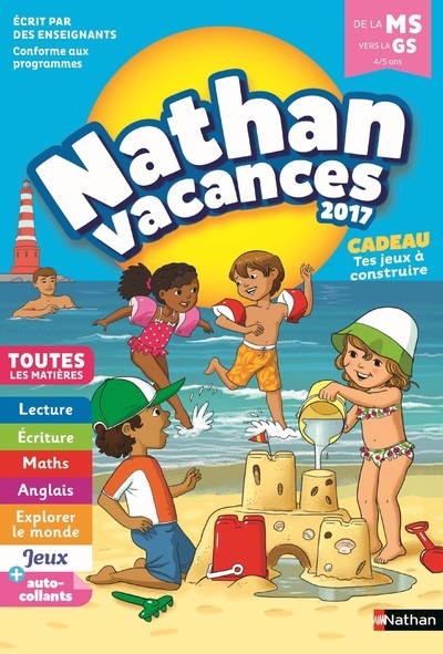 NATHAN VACANCES 2017 MATERNELLE MS VERS GS 4/5 ANS