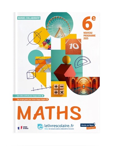 MATHEMATIQUES 6E 2025 - MANUEL ELEVE