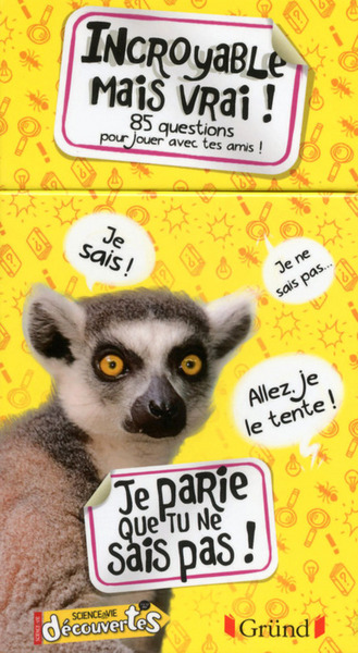 BOITE A QUESTIONS - 85 QUESTIONS INCROYABLE MAIS VRAI