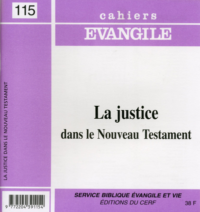 JUSTICE DANS LE NOUVEAU TESTAMENT CE115