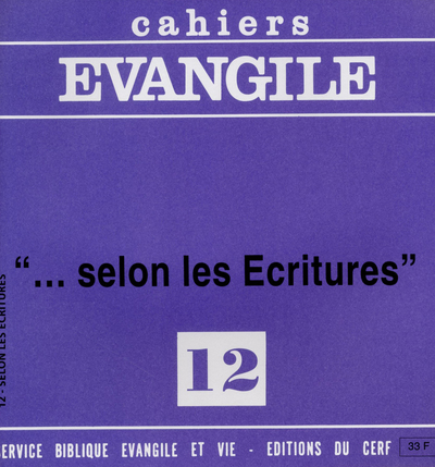 SELON LES ECRITURES (P.-M. BEAUDE), NO 12